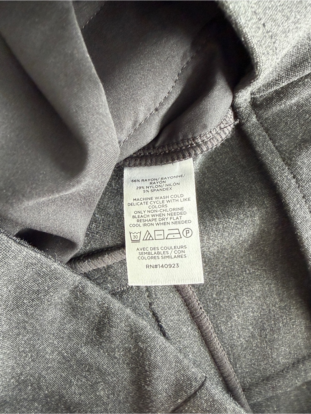 Loft Wide Leg Ponte Dark Gray Stretch Pants - Picture 8 of 11